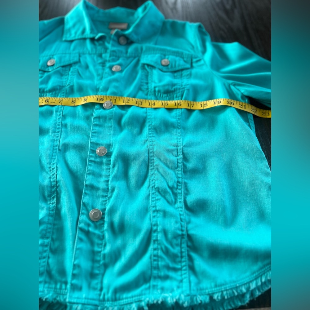 Chico’s Blazer Jacket Raw Hem Simple Basic Effort… - image 6